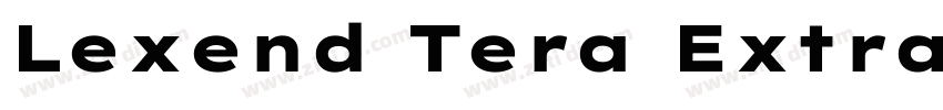 Lexend Tera ExtraLig字体转换 Lexend Tera ExtraLig字体转换